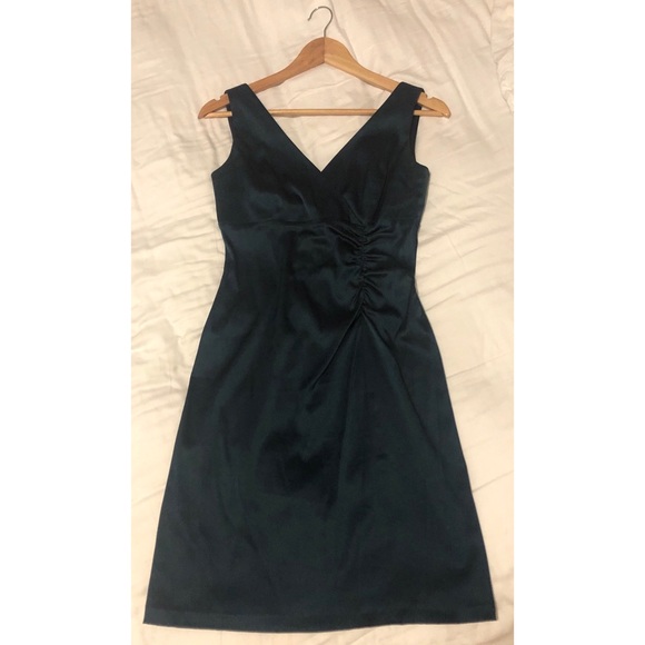 Donna Ricco Blue Satin Dress - Picture 2 of 2